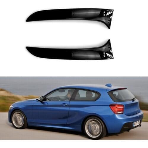 Rear Behind Window Spoiler Side Strip Cover Trim For-BMW 1 Series F20 F21 2012-2019 Exterior Refit Kit