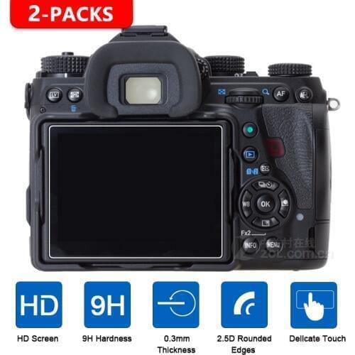 2Pcs Tempered Glass Screen Protector for Pentax K1 K-1 Mark II KP K-S2 K-70 KS2 K70 K-3 K3 K-5 K-5IIs K-01 K-S1 Q10 645Z