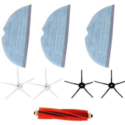 AD-Mop Rag Cloths Roll Brush Side Brush for Xiaomi Roborock T7 T7Plus S7 Vacuum Cleaner Parts Vacuum Cleaner Accessories