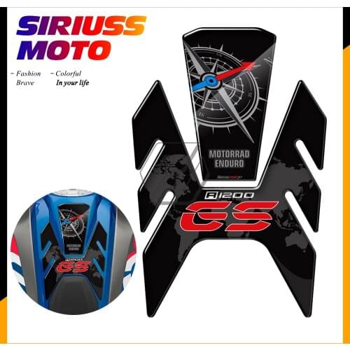 3D Motorcycle Gas Tank Pad Protector Case for BMW R1200GS R1200 GS 2013-2018 PU Polyurethane Resin