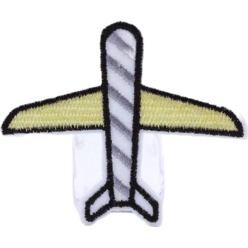 10pcs/lot Diy Plane Stickers Jeans Coats Bags Sew On Patches Garment Appliques DIY Patchwork Craft Embroidered Motif Badge