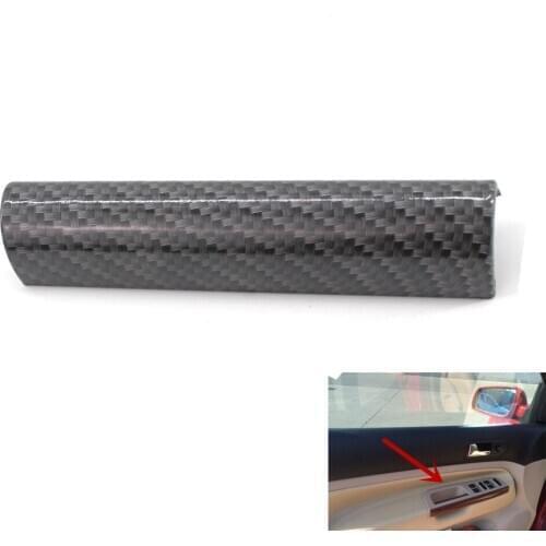 1X Door Window Switch Bezel Handle Trim Carbon Fiber Style for VW Passat Golf Jetta Bora 97-05 Left Hand Drive Model