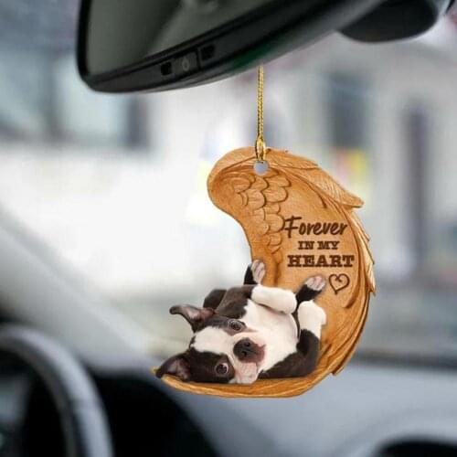 2021 Car Hanging Pendant Decorative Cute Acrylic Creative Dog Shape Hanging Widget Key Backpack Home Decoration Accessories