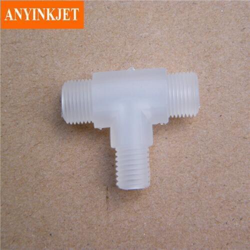3 way connector T type connector for KGK inkjet printer