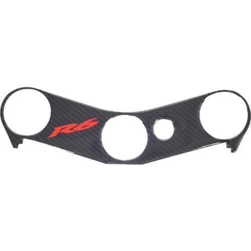 3D motorcycle carbon fiber model top three-clamp yoke box self-adhesive housing case for YAMAHA YZF600 R6 2006 2007