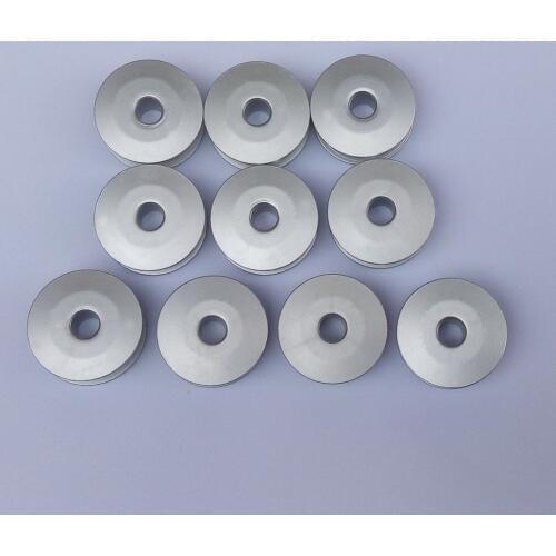 Free shipping big size 10 pieces aluminum bobbins for Brother, Juki and so on Industrial Sewing Machines