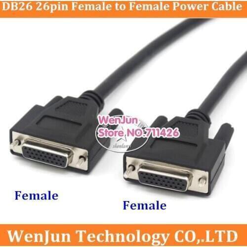 DB26 26pin Data Cable HDB26 26Pin Female to Female Power Extension Cable 0.5M/1.5M/3M/5M/10M