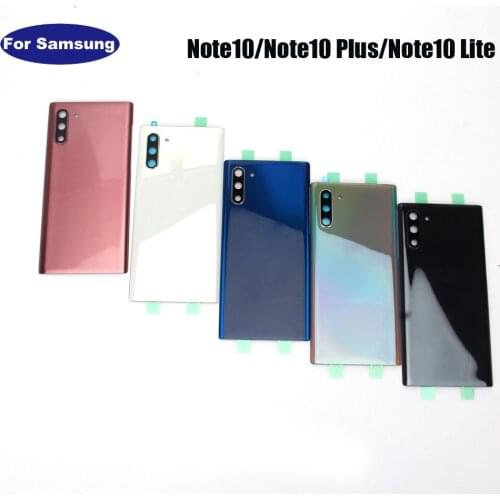 For Samsung Backshell Back Cover for SAMSUNG Galaxy Note 10 Note10+ Note10 Note Plus Phone Battery Cover Glass Housing Caseme