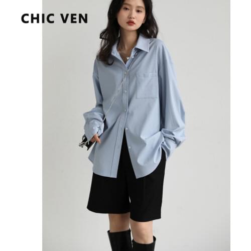 Блузки на пуговицах CHIC VEN China At AliExpress