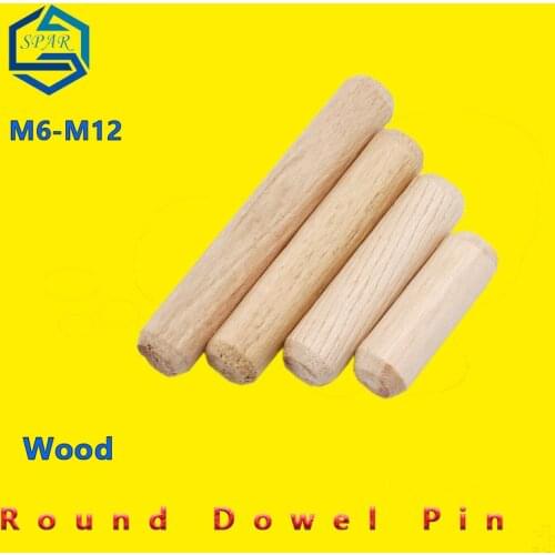 Wood Dowel Pins Per Lot Twill Hardwood Round Furniture Fitting Cylindrical Pin Cabinet Drawer Round Wood Dowel Pins Rods
