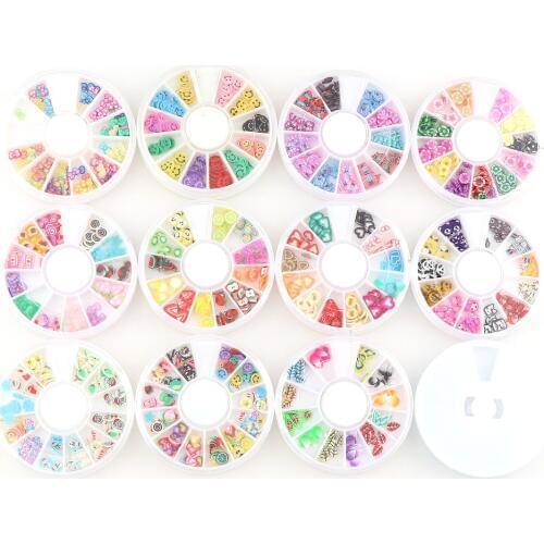 1 Box Mix Clay Polymer Heart Butterfly Fruit Animal Clay UV Resin Epoxy Resin Mold Making Jewelry Filling For DIY Jewelry