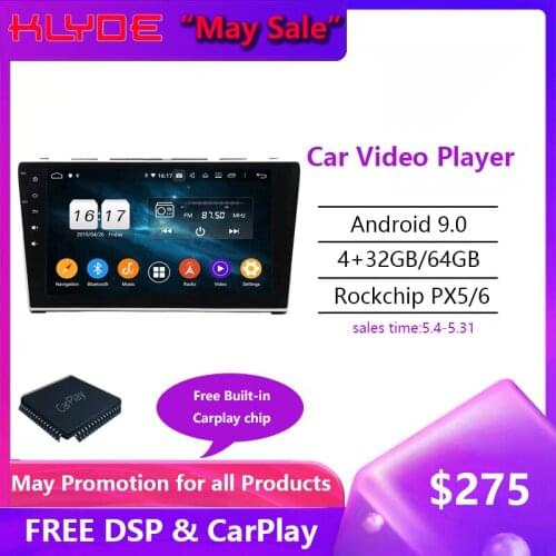 KD-1044 10.1 inch Android 9.0 System 8 Core Car Multimedia Player GPS Navigation for HON DA CRV 2009 DSP Car Radio Stereo