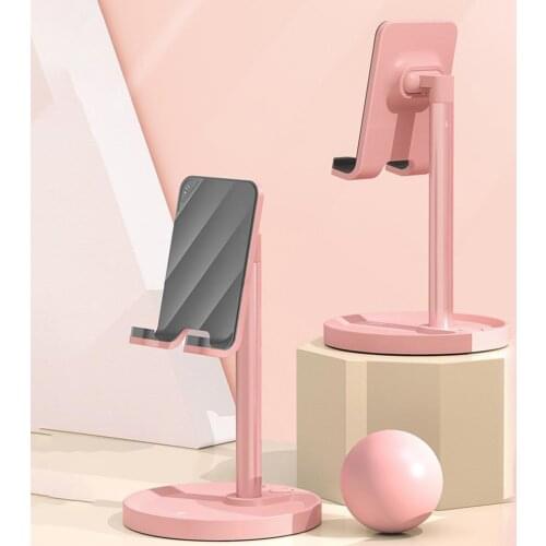 P13 Phone Bracket Adjustable Ergonomic Design ABS Lazy Table Metal Phone Tablet Holder for Live Broadcast