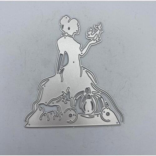 Metal Cutting Dies Pumpkin Carriage In Skirt Stencils DIY Embossing Scrapbooking Decorative Paper Card Craft