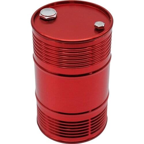 Metal Oil Drum Fuel Tank Container for 1/10 RC4WD D90 SCX10 Rock Crawler RC Car Decor Accessories