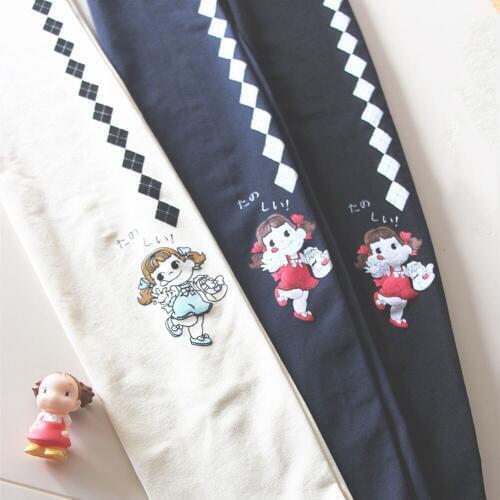 Sweet Candy Girl Printed Lolita Tights 120D Velvet Pantyhose for Spring and Autumn