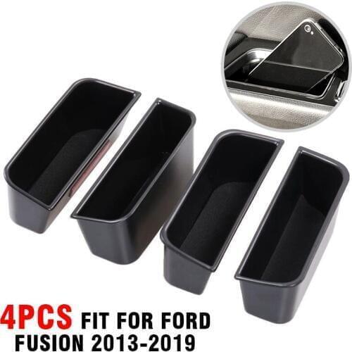 Pcmos ABS plastic Fit For Ford Fusion 2013-2019 Armrest Container Door Storage Box Handle Interior Stowing Tidying New