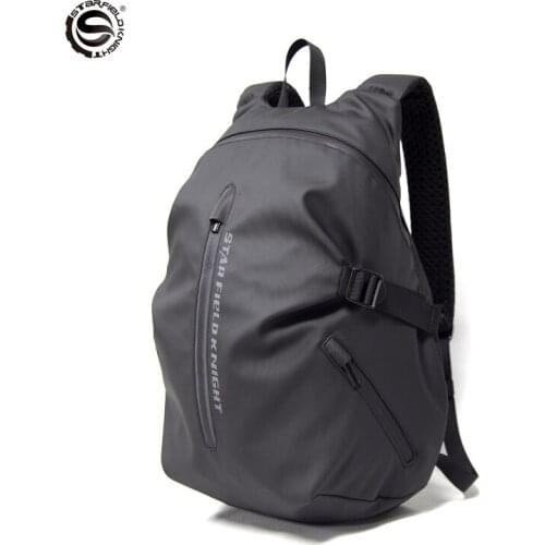 Stripe Unisex Motorcycle Riding Helmet Backpack Stylish Motorbike Racing Bag Motocross Riding Black Cool