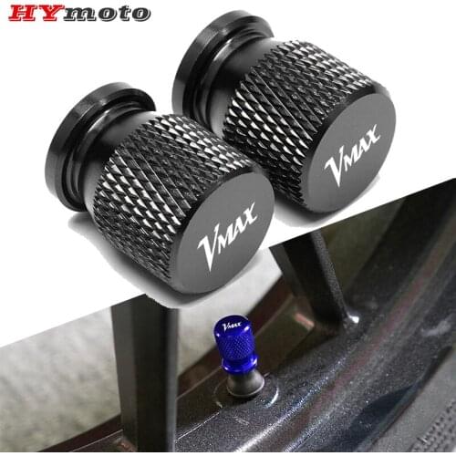 With Logo VMAX For YAMAHA VMAX1200 VMAX1700 V-MAX 1200 1700 Motorcycle CNC Accessories Wheel Tire Valve Stem Caps Airtight Cover