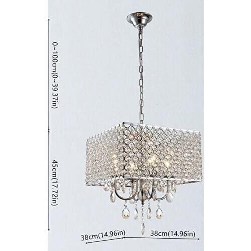 Modern silver crystal chandelier led luxury ceiling lamps for hotel