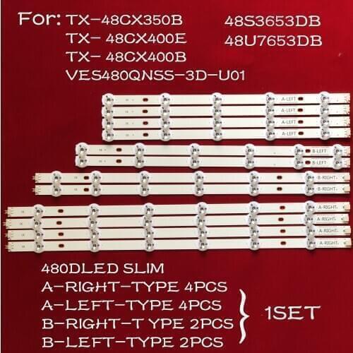 LED Backlight bar 480DLED_SLIM for TX-48CX350B TX-48CX400E TX-48CX400B 48S3653DB 48U7653DB VES480QNSS-3D-U01 U02 U03