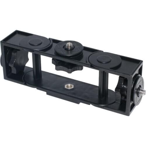 Three Positions Live Broadcast Bracket Multi-function Camera 3-Brackets Camera Stand Stabilizer Clip Fixed Clip