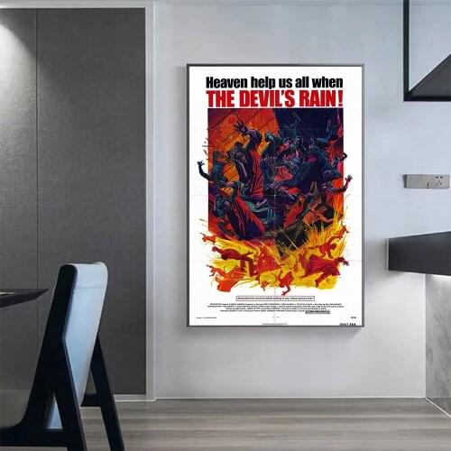 V0336 The Devils Rain Vintage Classic Movie Wall Silk Cloth HD Poster Art Home Decoration Gift