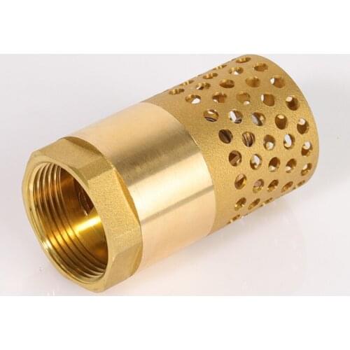 1PCS 1" 1-1/4" 1-1/2" BSP Female Brass Check Valve Non-return All Copper Strainer Filter DN25 32 40 50 For Water Plumbing Pump