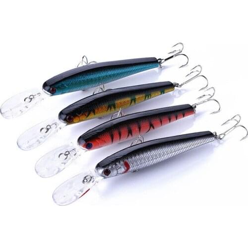 1Pcs Floating Wobblers Minnow Fishing lure 12.5cm 14g Crankbait Artificial Hard Bait Bass Lure Plastic Fish Fishing Accessories