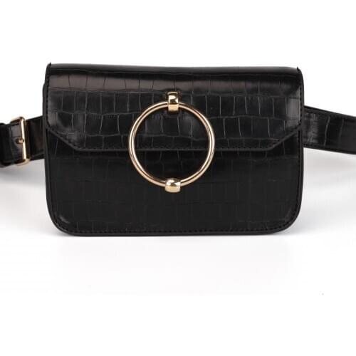 2021 Popular Women Belt PU Leather Fashion Waist Bag Women Leather Girl Fanny Pack Bag For Ladies/CT30606