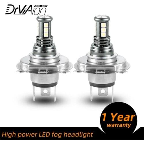 2xH4 H7 H11 Fog lamp 9006 100W 6500K 3030 Car Lights White DRL Chip 15 LED Fog Light Bulbs Signal Lamp Assembly Accessories
