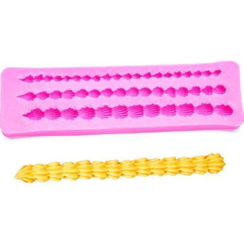 3D Cake Border Decoration Silicone Mold Relief Fondant Cake Decorating Tools Chocolate Gumpaste Candy Clay Moulds FT-1026