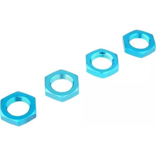 4pcs M17 17mm Wheel Hex Hub Nut 12mm Metric Thread 1mm 1.0mm For 1/8 RC Model Car Upgraded Hop-Up Parts HSP AXIAL FS HIMOTO
