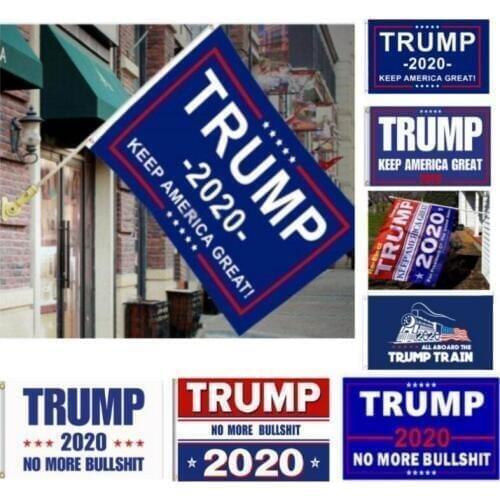 8 Styles Trump 2020 Flag Donald Trump Flag Keep America Campaign Banner 90*150cm Garden Flags polyester banner GIFTS