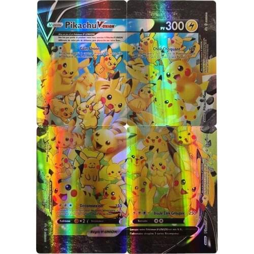60pcs Pokemon Card 2019 French Pet Elf Battle 40GX 20EX Cards Pocket Monster Game Collection Childrens Gifts for Christmas