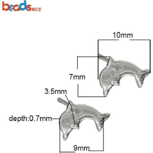 Beadsnice 925 Sterling Silver Jewelry Handmade Earring Stud Base Earring Post Earring Stud Set Jewelry Supplies Making 38907