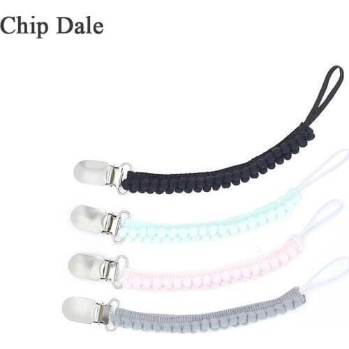 Chip Dale Pom Pacifier Clips Leash Strap Baby Pacifier Clip Chain Chupetas Soother Nipple Holder For Infant Feeding 20cm/30cm