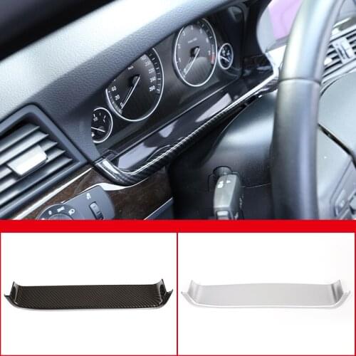 ABS Carbon Fiber Car-styling Dashboard Display Screen Decorative Frame Cover For BMW 5 Series F10 2011-2017 Interior Accessories