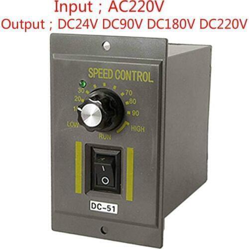 DC-51 AC 220V to DC 90V 24V 180V Electrical Speed Control Controller for 60W 200W Motor Discount