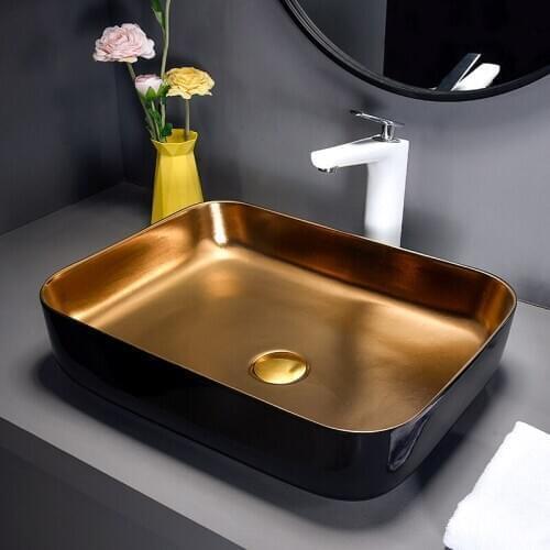 Europe Vintage Style Ceramic Art Basin Sink Counter Top vanities hand painted wash basins ceramic Wash Basin Bathroom Sinks