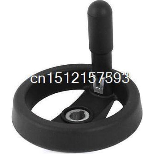 12mm x 95mm Spoked Hand Wheel Black for Milling Machines