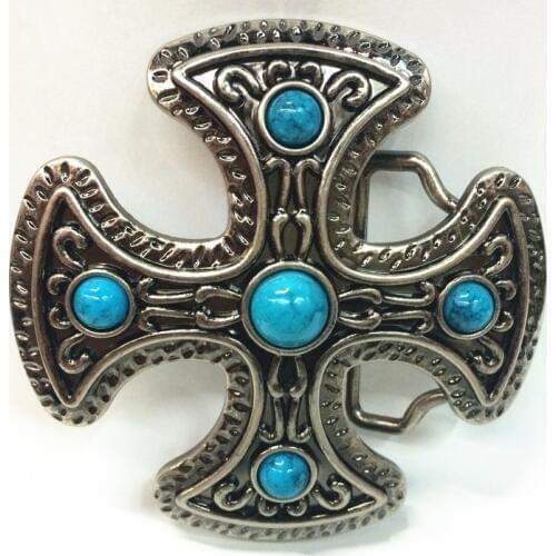 The cowboys of the west belt buckle a hoard of Celtic cross zinc alloy restoring ancient ways is the European and American fashi