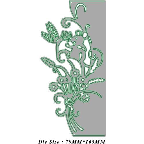 JMCRAFT Little Mouse Picking Wheat #3 Metal Cutting Dies DIY Scrapbook Handmade Paper Craft Metal Steel Template Dies