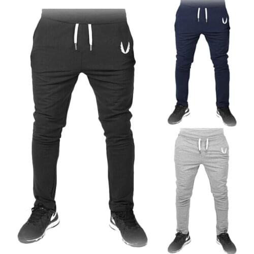 Men Casual Elasticity Legging Gym Trousers Training Trousers Joggings Sports Running Pants Pockets Pant Fitness Trousers For Men