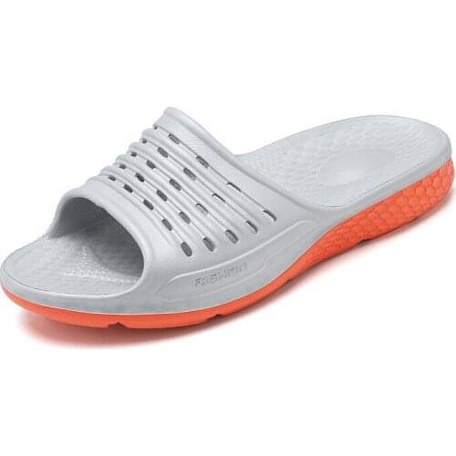 Men Slippers Casual Black Gray Shoes Plus Size 51 Non-slip Slides Bathroom Summer Beach Sandals EVA Soft Sole Unisex Flip Flops