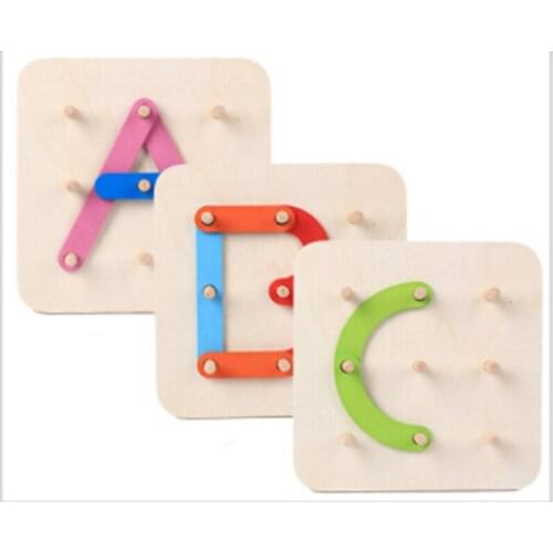 New 1 Set Creative Toy Gifts Children Wooden Blocks DIY Handmade Kids Classic Early Educational Toy Kid Fun Gift