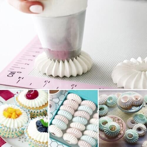 2018 New Puff Sulta Cookies Mold Piping Nozzles Russian Nozzles Icing Piping Nozzles Set Cake Decorating Tools Pastry Tip