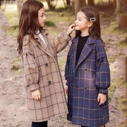 Brand new 2017 children girl winter jacket thick warm lace waist long coat girls kids jackets outfits