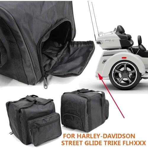 NEW For Harley-Davidson Street Glide Trike FLHXXX 2010 2011 Motorcycle Luggage Storage Bags Side Box Inner Bag Bushing