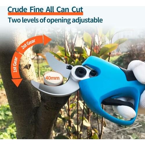 SWANSOFT 40MM 21V Long pole electric pruning shears grape vine scissors gardening pruning tool